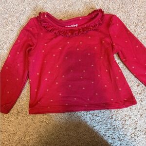Jumping Beans Red Polka Dot Long Sleeve Tee